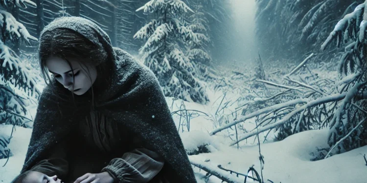 Молодая мама родила и оставила ребенка в лесу