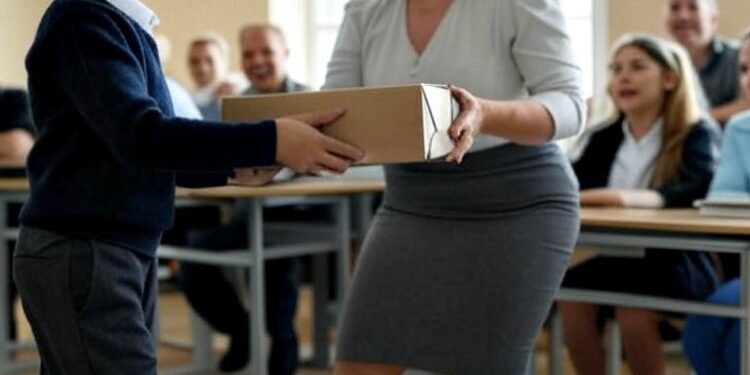 Весь класс смеялся над ним, когда он подарил учительнице эту коробку. Но когда коробку открыли, всем редко стало не до смеха…