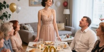 После такого унижения, я должна сидеть с гостями и улыбаться? Нет уж, празднуйте без меня, — жена хлопнула дверью