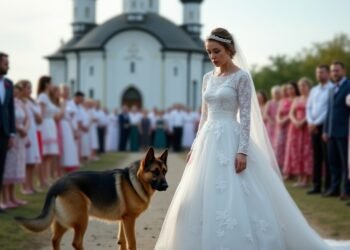 На свадьбе собака преградила путь невесте. А через минуту все гости ОЦЕПЕНЕЛИ от увиденного…