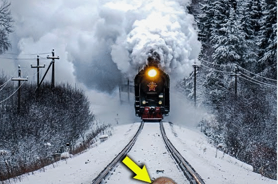 Егерь нашел малыша в глуши на рельсах.