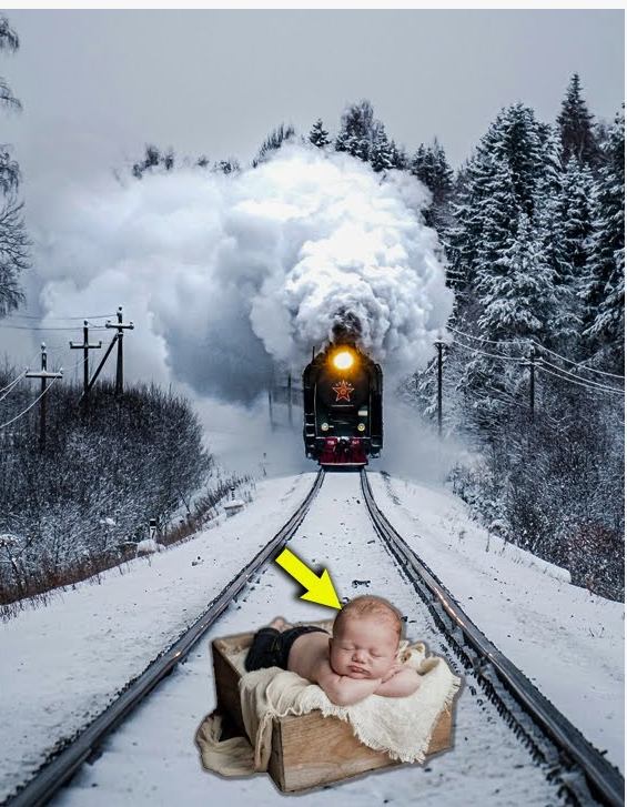 Егерь нашел малыша в глуши на рельсах.