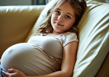 Она сейчас родит!