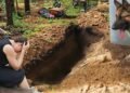 Пришли на кладбище утром – венки разбросаны, могила разрыта! Овчарка смотрит в глубину – и скулит…